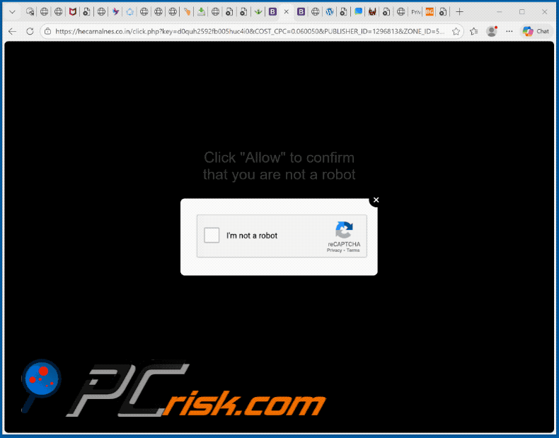 hecarnalnes.co[.]in website appearance (GIF)