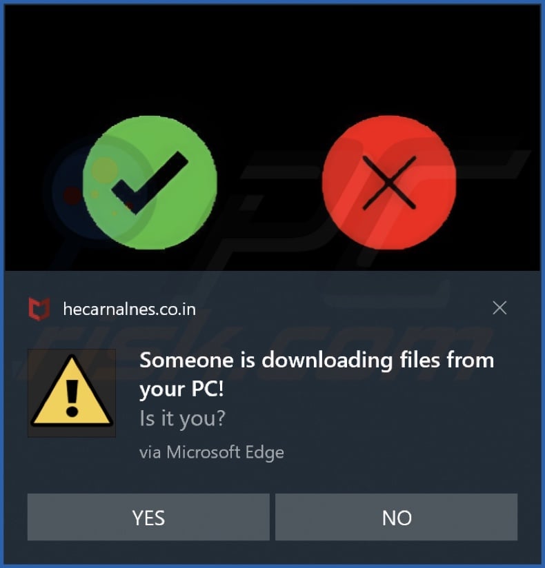 Ad delivered by the hecarnalnes.co[.]in webpage