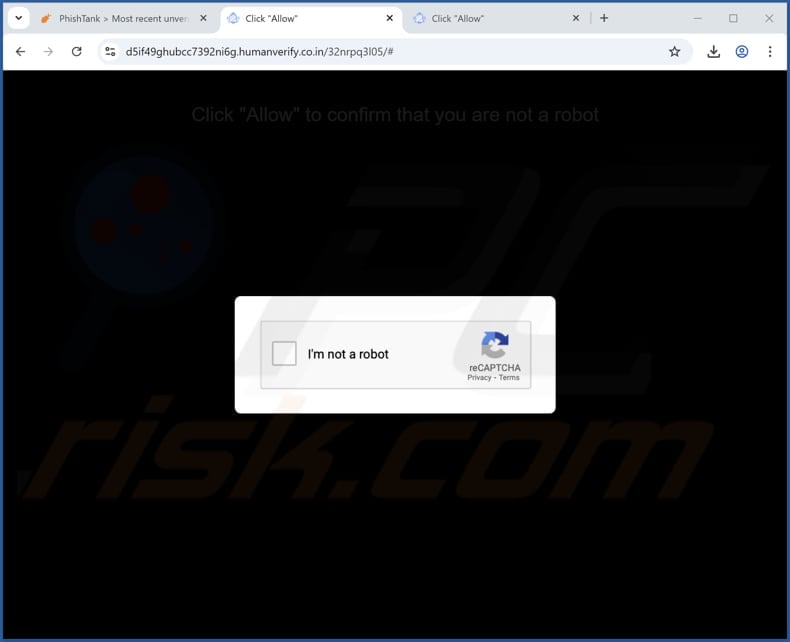 humanverify.co[.]in ads