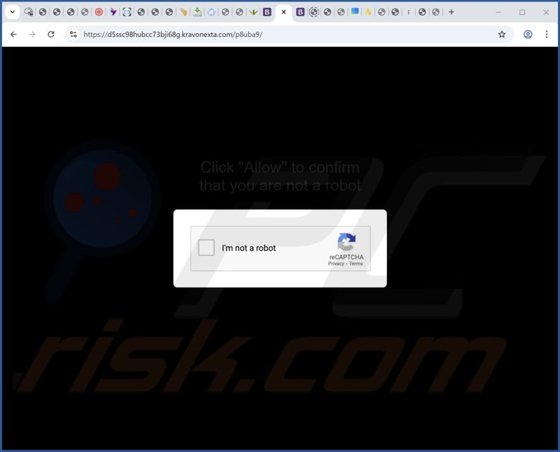 kravonexta[.]com pop-up redirects
