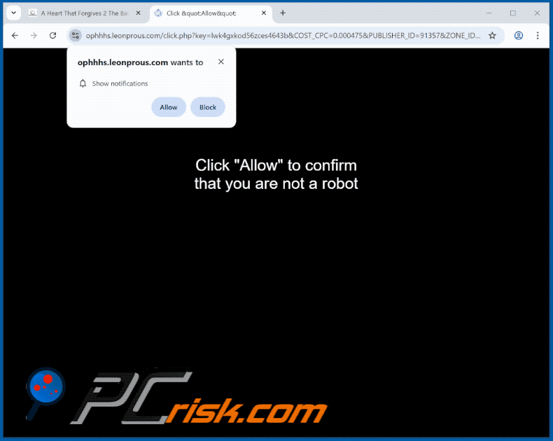 leonprous[.]com website appearance (GIF)