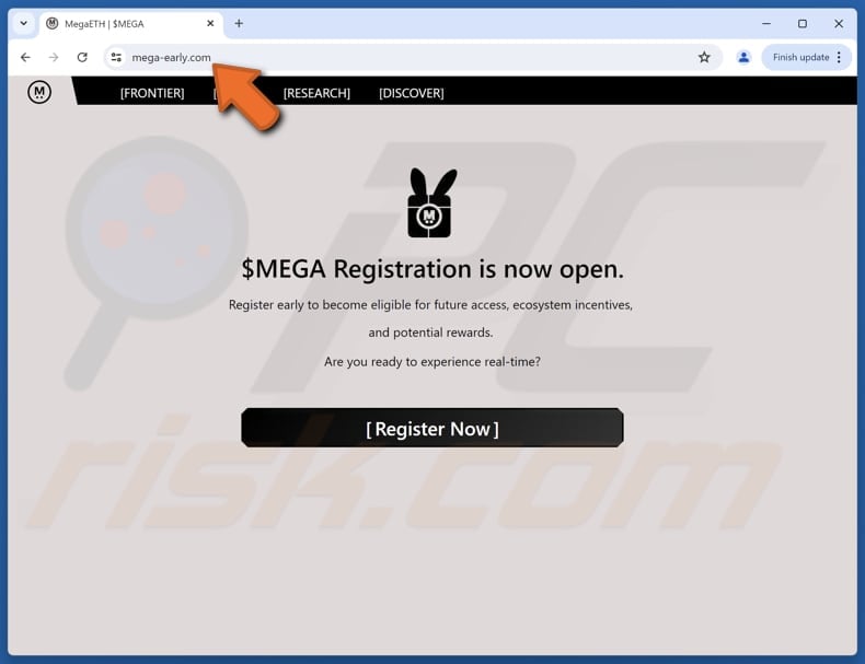 MegaETH Registration scam