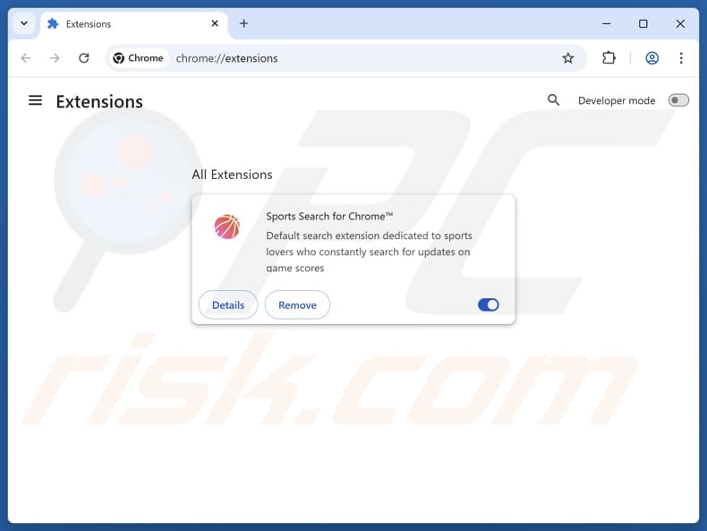 Removing my-sports-search.com related Google Chrome extensions