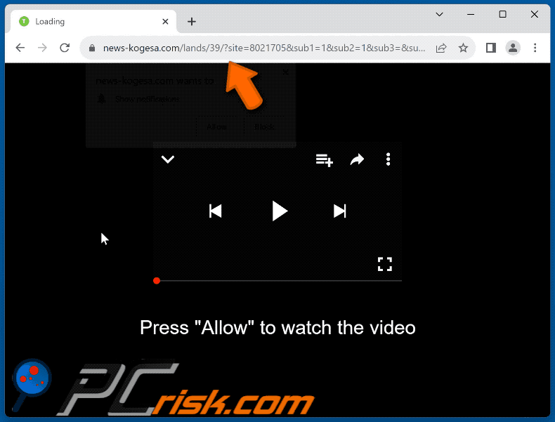 news-kogesa[.]com website appearance (GIF)