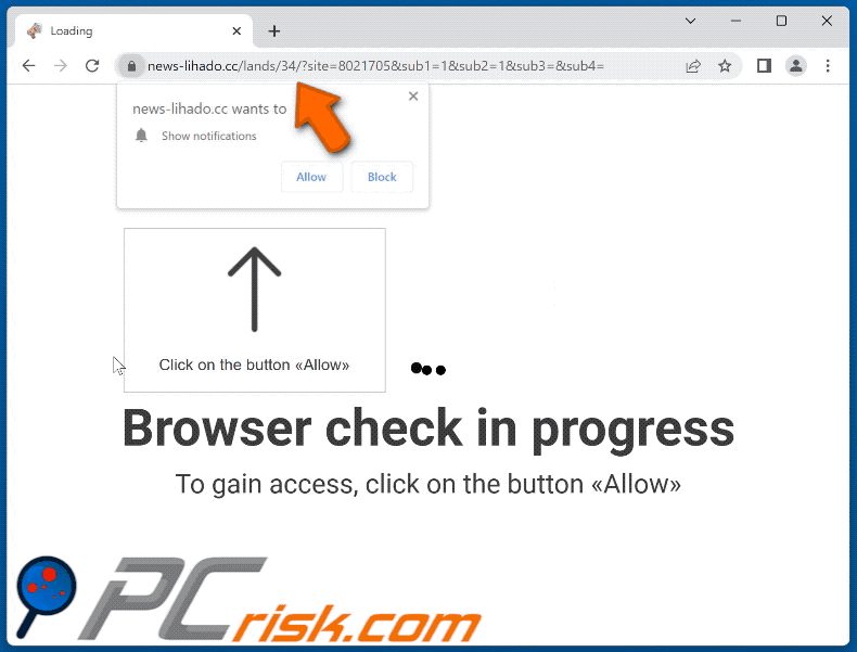 news-lihado[.]cc website appearance (GIF)