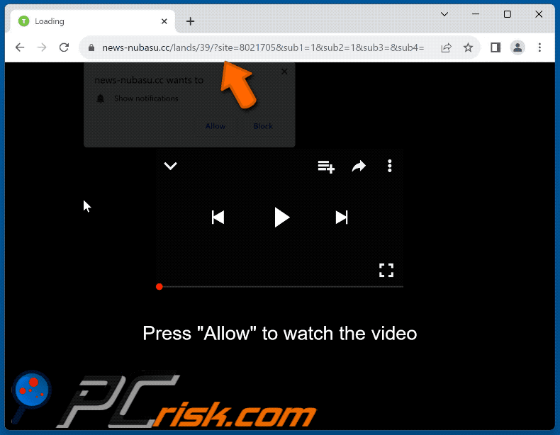 news-nubasu[.]cc website appearance (GIF)
