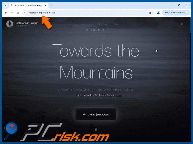 Appearance of Nietzschean Penguin ($Penguin) Airdrop scam