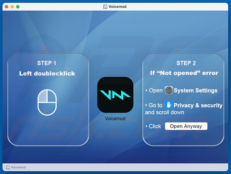 NovaStealer disguising as Voicemod app
