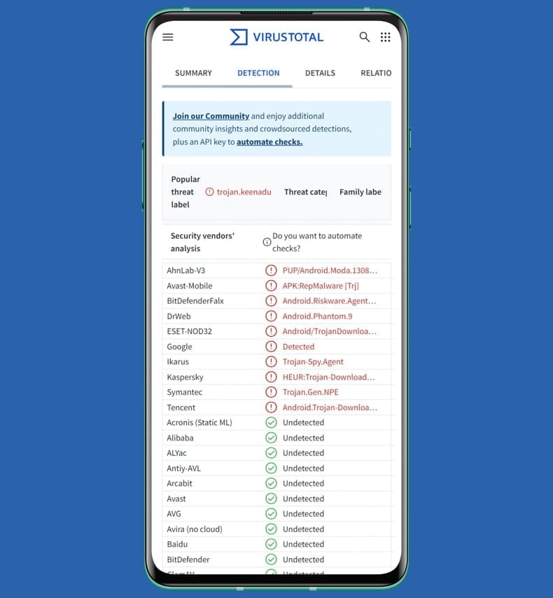 Phantom android malware