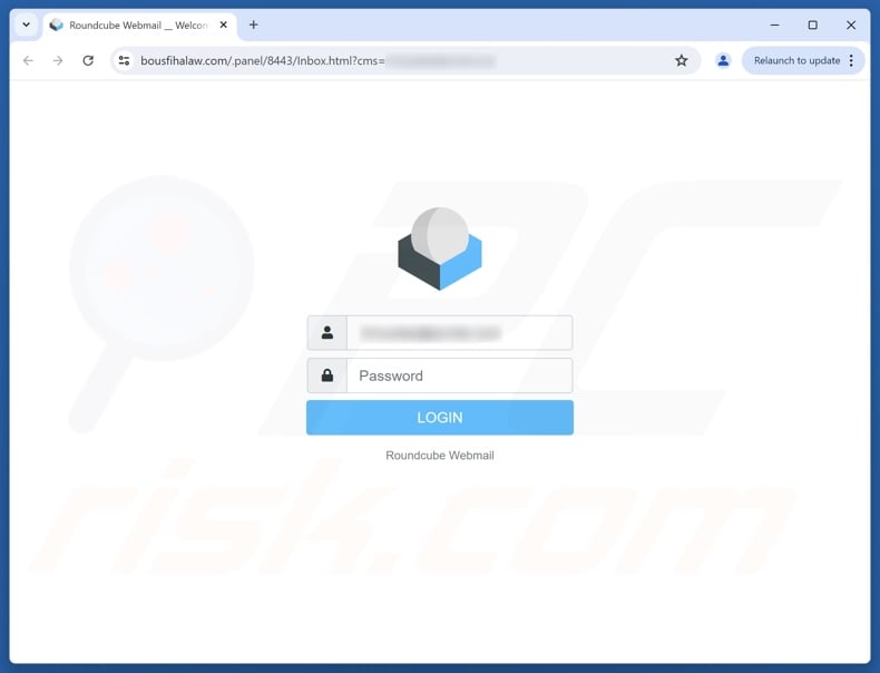 Plesk - Resource Usage Limits scam email promoted phishing site