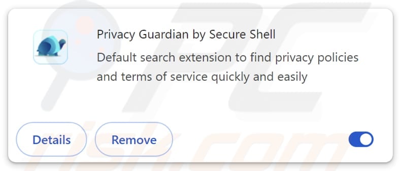 privacyguardiansearch.com browser hijacker