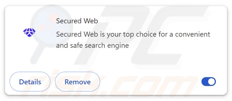 securedwebsearch.com browser hijacker