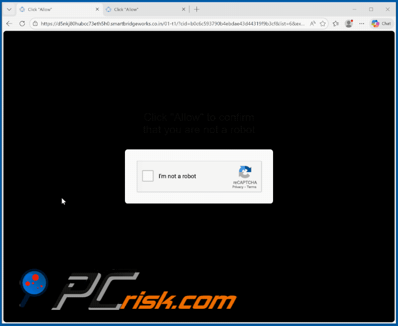 smartbridgeworks.co[.]in website appearance (GIF)