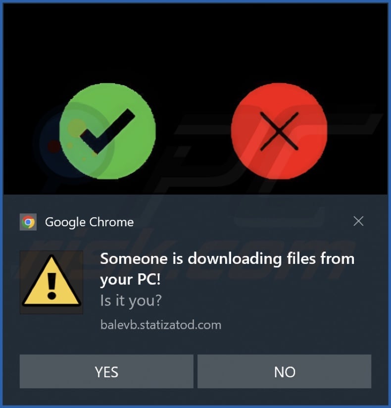 Ad delivered by the statizatod[.]com webpage