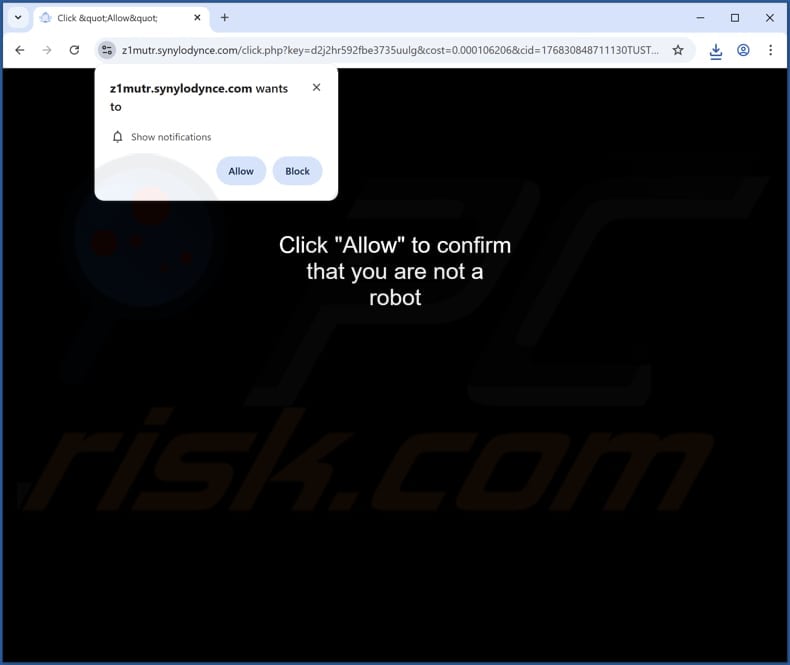 synylodynce[.]com ads