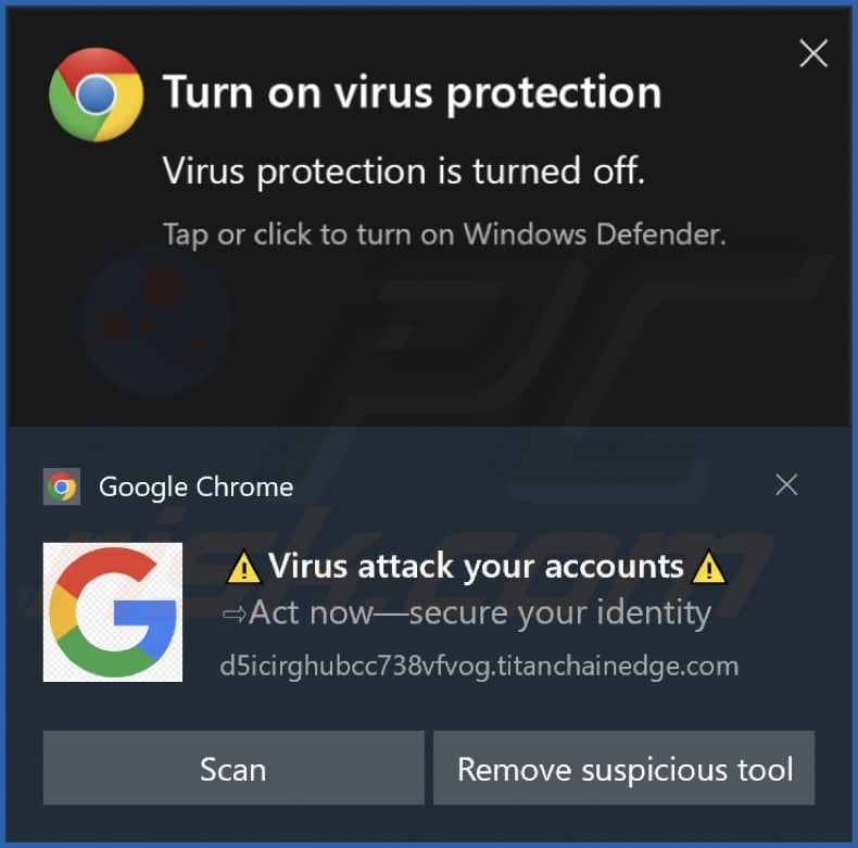 titanchainedge[.]com notification