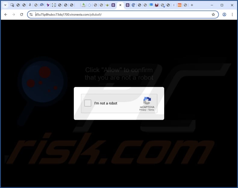 vironexta[.]com pop-up redirects
