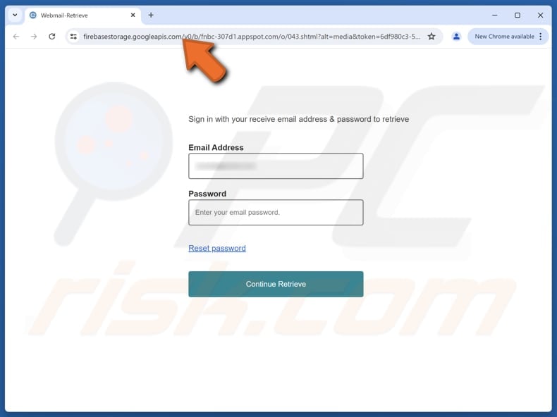 Your Webmail Account Is Inactive Email Scam fake site