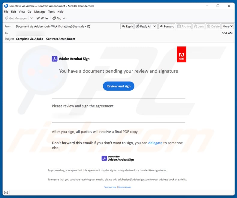 Adobe Acrobat - Pending PDF Document email scam (2026-02-25)