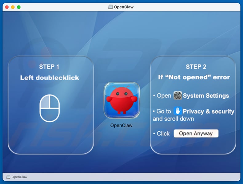 AMOS (Atomic) Stealer distributed as OpenClaw application