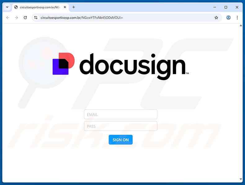 Phishing site promoted via DocuSign - Signature Requested Email Scam (2026-02-10)