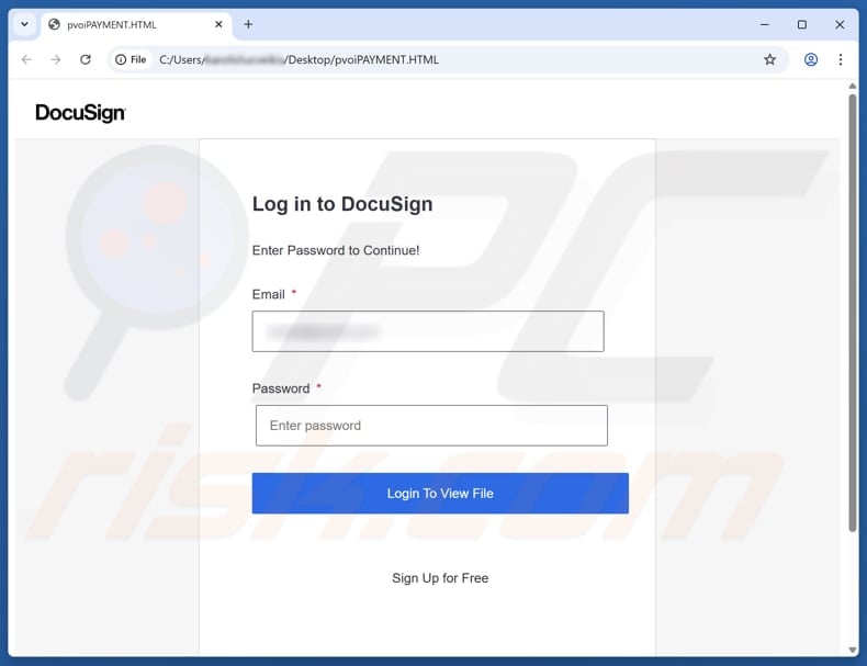 Latest Account Statement Email Scam fake website