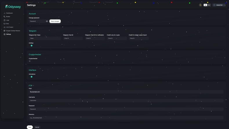 Odyssey stealer admin panel source censys.com