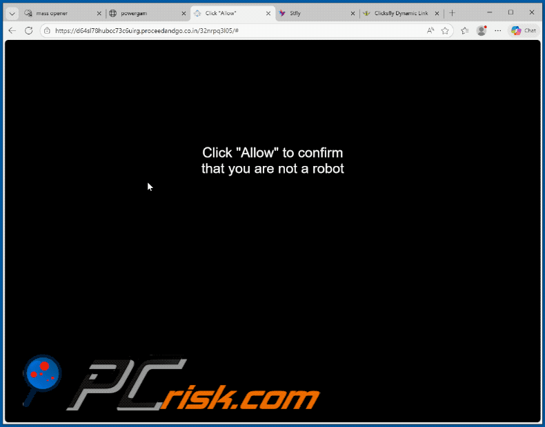 proceedandgo.co[.]in website appearance (GIF)