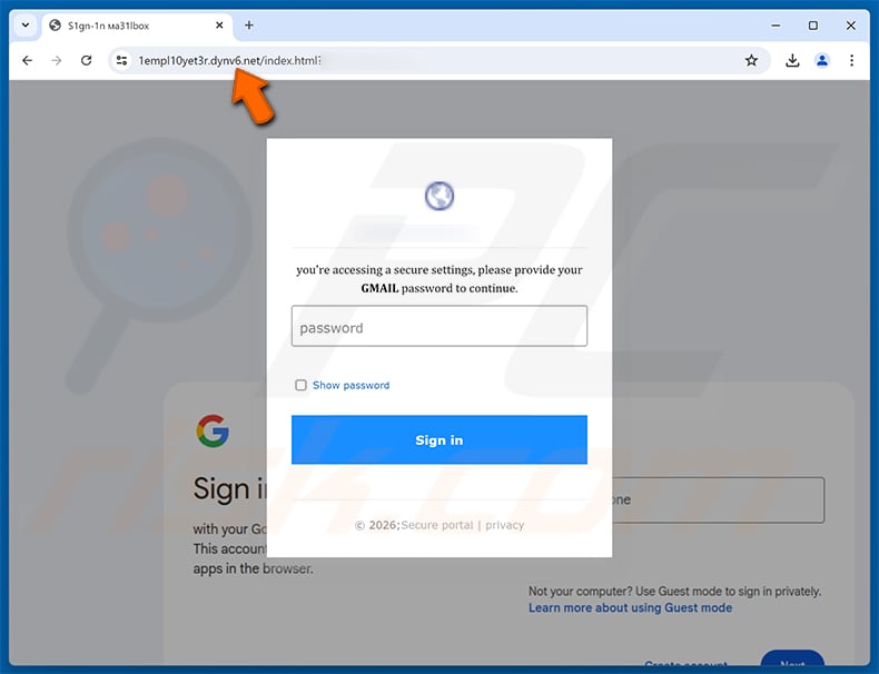 Phishing site promoted via Salary Review email scam (2026-02-04)