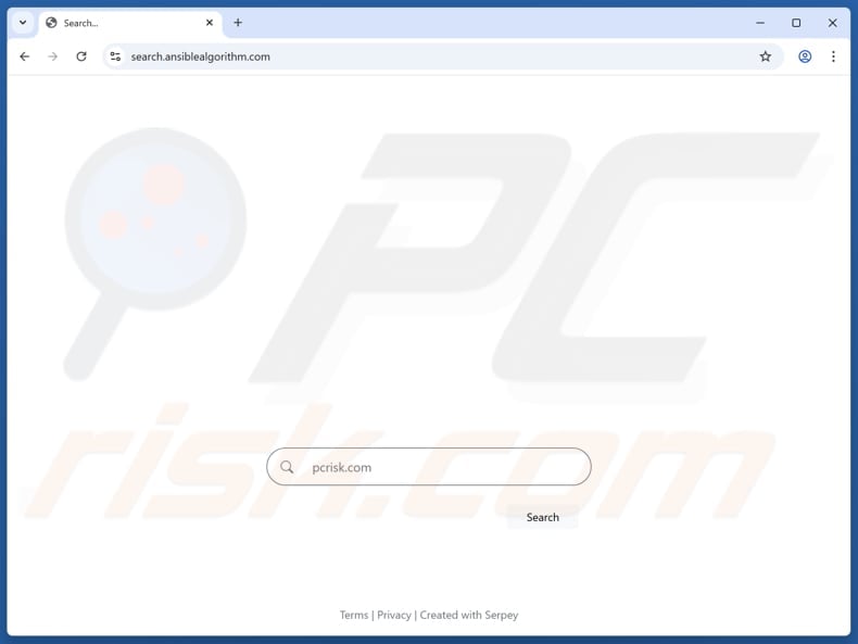 search.ansiblealgorithm.com browser hijacker