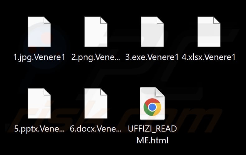 Files encrypted by Venere ransomware (.Venere extension)