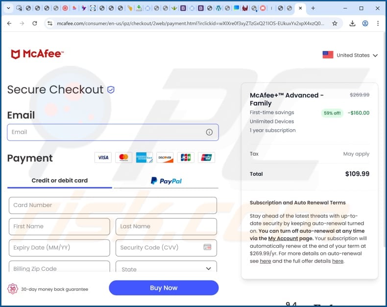 Your Google Account Was Hacked POP-UP Scam promoted site