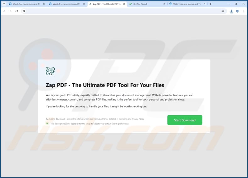 Zap PDF Unwanted Application promoter 2