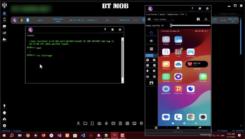 BeatBanker malware admin panel