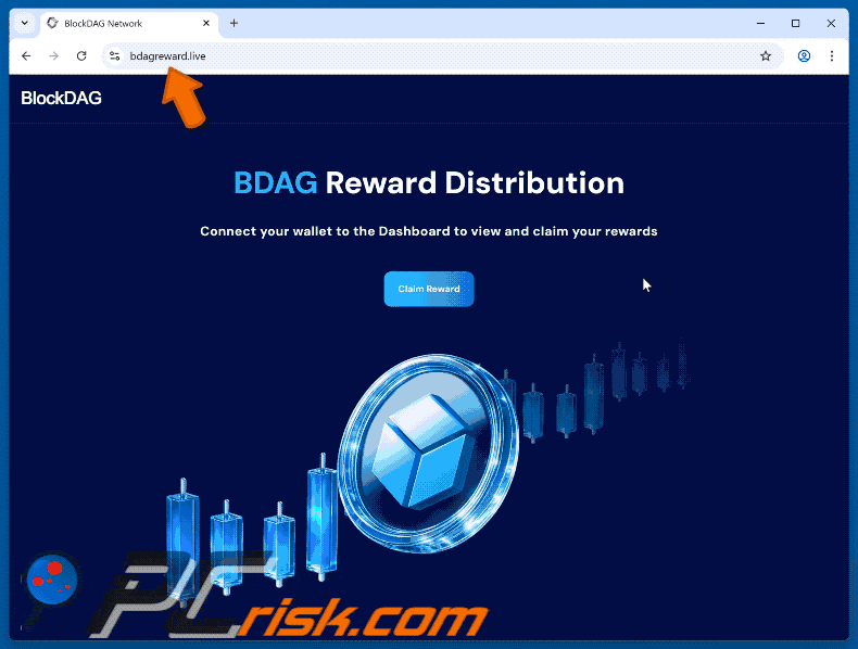 Appearance of BlockDAG (BDAG) Rewards scam