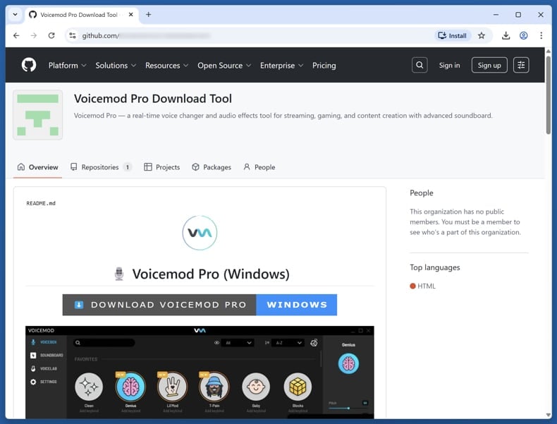 BoryptGrab Stealer README site for a malicious Pro Github repository