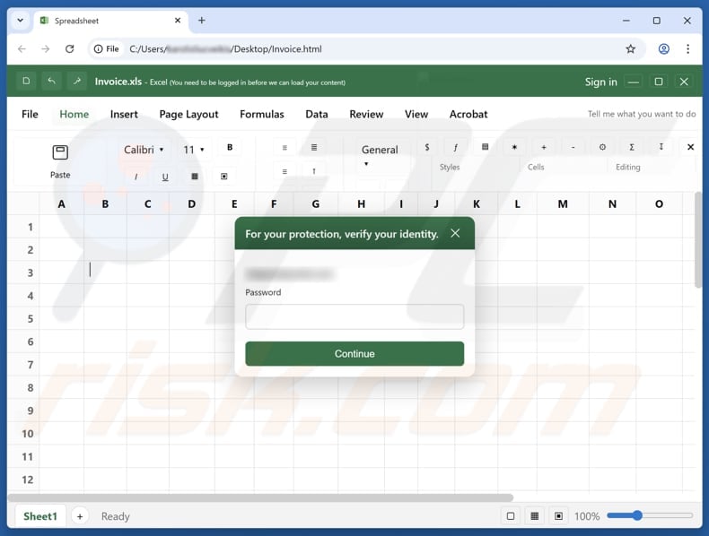 Chargeback Invoice Email Scam fake site