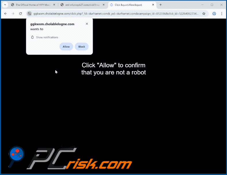 cholablelogne[.]com website appearance (GIF)