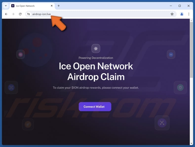 Ice Open Network ($IOP) Airdrop scam