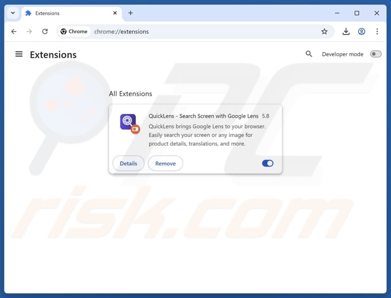 Removing rogue extensions from Google Chrome step 2