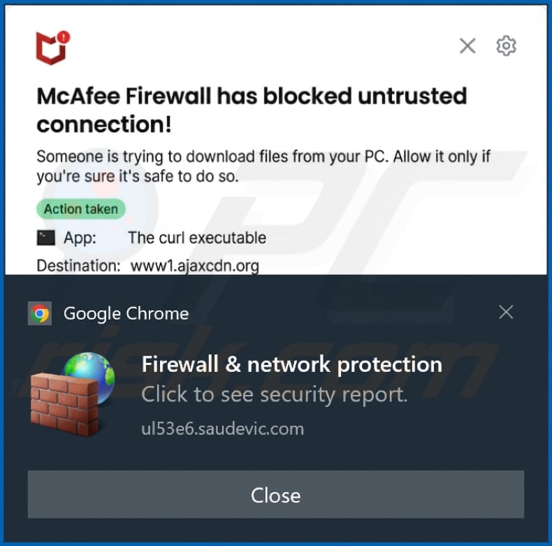 saudevic[.]com notification