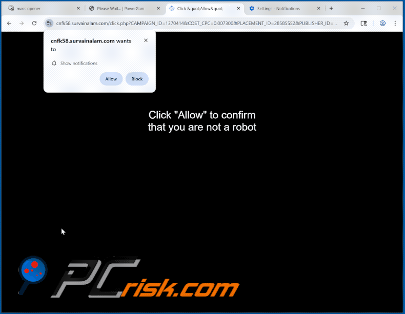 survainalam[.]com website appearance (GIF)