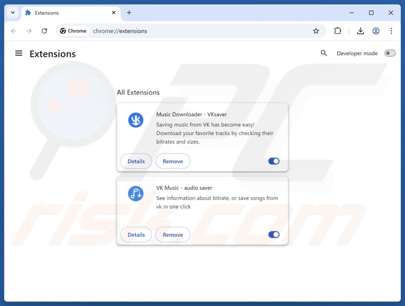 Removing rogue extensions from Google Chrome step 2