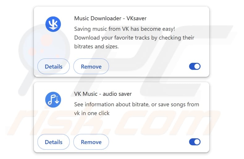 VKontakte (VK)-themed account hijackers unwanted application