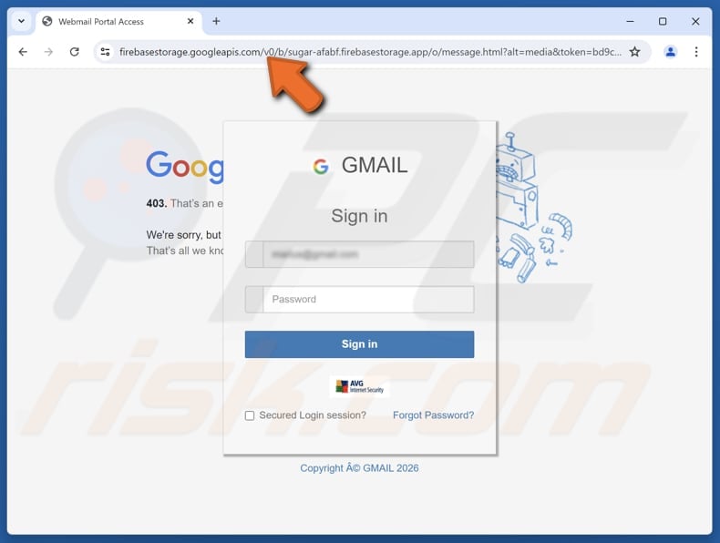 Your Domain Is Scheduled To Expire Email Scam fake site
