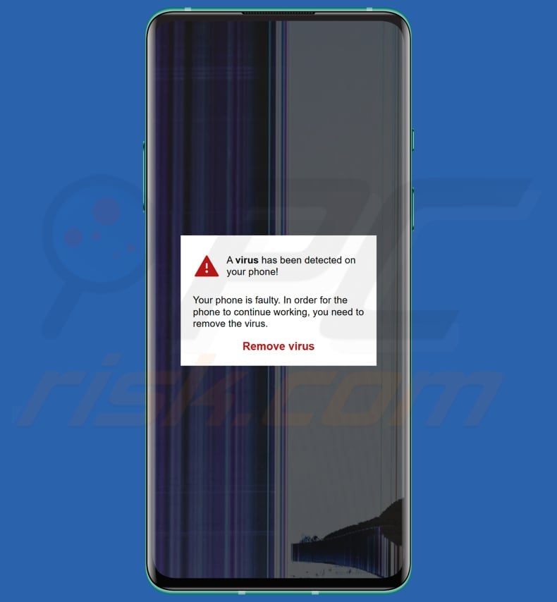 A Virus Has Been Detected On Your Phone android scam