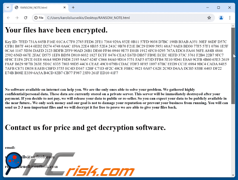 Dominus ransomware ransom note GIF (RANSOM_NOTE.html)
