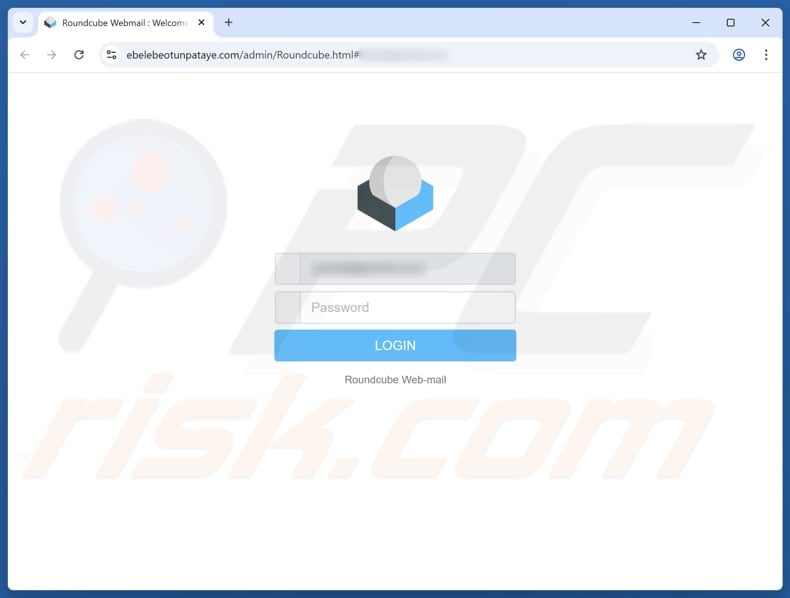 Email Account Disable Request Scam fake page