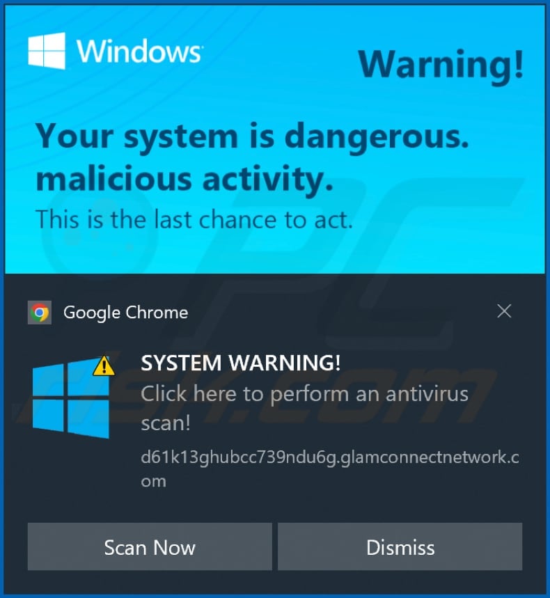 glamconnectnetwork[.]com notification