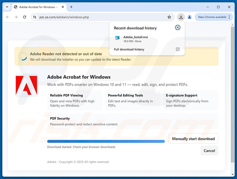 Malicious website promoted through IRS Tax Documents spam campaign